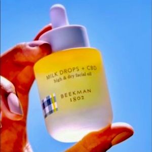 BEEKMAN 1802 MILK DROPS + C*B*D FULL SIZE HIGH AND DRY FACIAL OIL